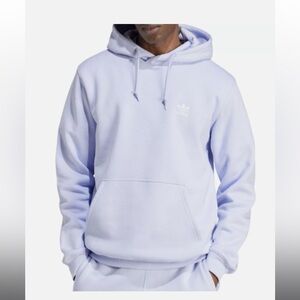 ADIDAS Men's Adicolor Essentials Trefoil Hoodie in Purple Glow